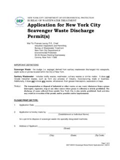 NEW YORK CITY DEPARTMENT OF ENVIRONMENTAL …
