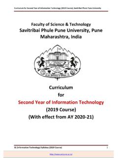 Faculty of Science &amp; Technology Savitribai Phule Pune ...