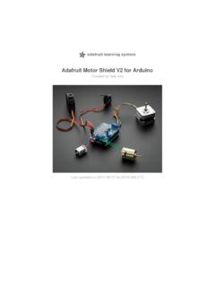 Adafruit Motor Shield V2 for Arduino - University of Minnesota
