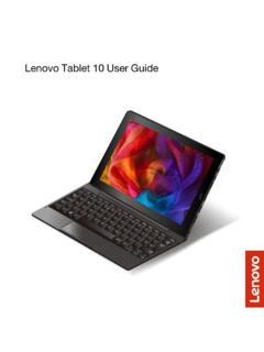 Lenovo Tablet 10 User Guide