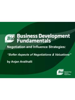 Negotiation and Influence Strategies