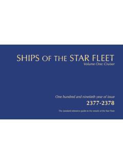 Ships of the Star Fleet - Volume 1 - asdb.net