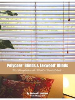 Polycore Blinds &amp; Lexwood Blinds We Manufacture …