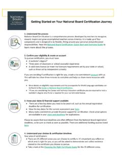 Getting Started on Your National Board Certification Journey