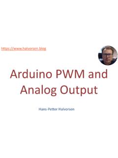 Arduino PWM and Analog Output - halvorsen.blog