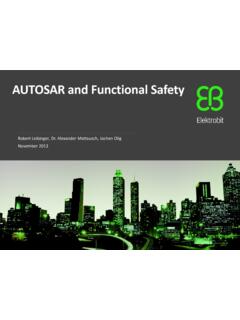 AUTOSAR and Functional Safety - Automotive SPIN
