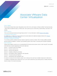 Associate VMware Data Center Virtualization