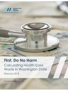 Calculating Health Care Waste in Washington State