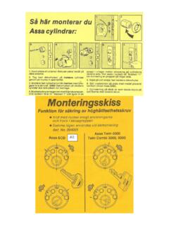 Montering Assa 712 d12 - nyckelbutiken.se
