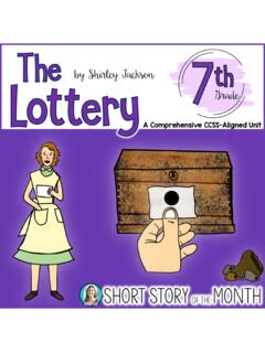 The Lottery by Shirley Jackson - I'm Lovin' Lit