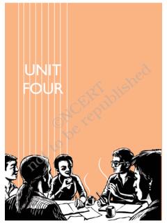 UNIT FOUR not to be republished - NCERT