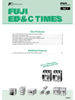 New Products Modified Products - fujielectric.com