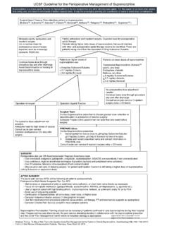 UCSF Guideline for the Perioperative Management of ...