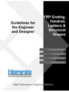 FRP Grating, Guidelines for Handrail, Ladders &amp; Structural ...