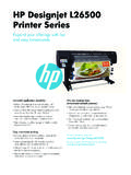 HP Designjet L26500 Printer Series