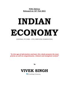 Fifth Edition Released on 16 INDIAN ECONOMY