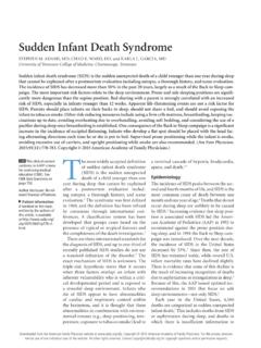 Sudden Infant Death Syndrome - Home | American Academy …
