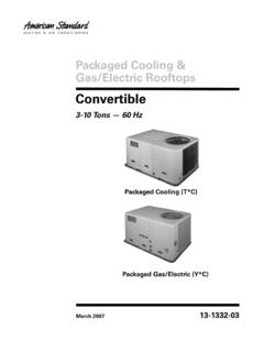 13-1332-03 (03/07) Packaged Cooling and Gas/Electric ...