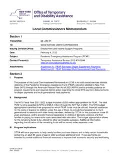 Local Commissioners Memorandum