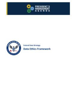 Federal Data Strategy Data Ethics Framework