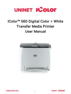 IColor™ 560 Digital Color + White Transfer Media Printer ...