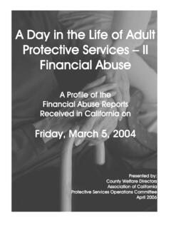 A Day in the Life of AdultII - County Welfare …
