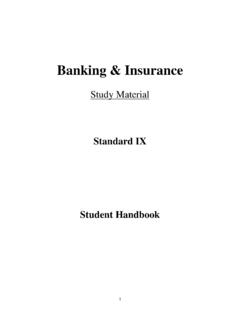 Banking and Insurance - CBSE
