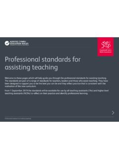 Professional standards for assisting teaching