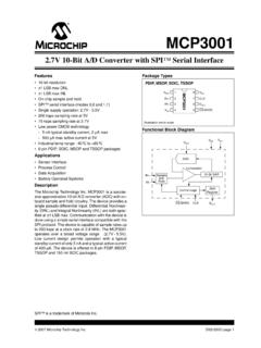 MCP3001 2.7V 10-Bit A/D Converter with SPI Serial …