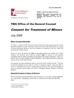 Consent for Treatment of Minors July 2009 Final - Oracle