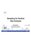 Sampling for Particle Size Analysis - Horiba