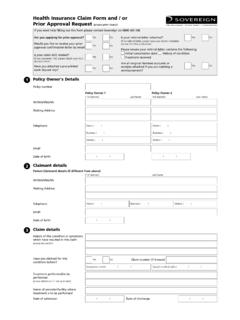 Health Insurance Claim Form and / or Prior …