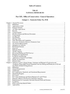 Table of Contents Title 43 NATURAL RESOURCES Part XIX ...