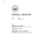 Department of the Treasury Federal Reserve System Federal ...