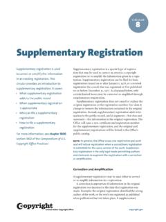 Circular 8 Supplementary Registration