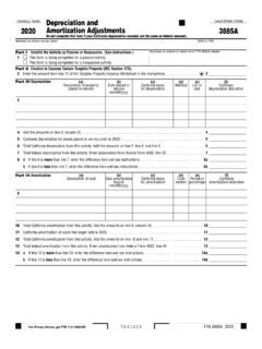 2020 Form 3885A Depreciation and Amortization Adjustments