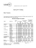 Spring 2017 Catalog New Products - Load-X