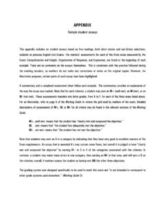 Sample student essays - CCDMD