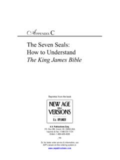 The Seven Seals: How to Understand The King …