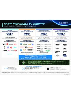DON’T JUST KINDA TV. DIRECTV - mst.att.com