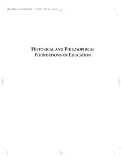 HISTORICAL AND PHILOSOPHICAL FOUNDATIONS OF …