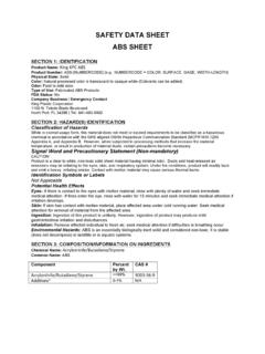 SAFETY DATA SHEET ABS SHEET - Alro Steel | American …