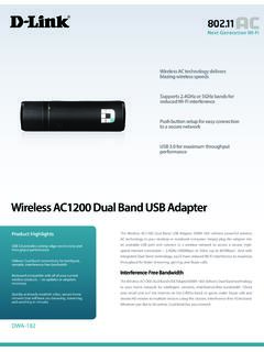 Wireless AC1200 Dual Band USB Adapter - D-Link