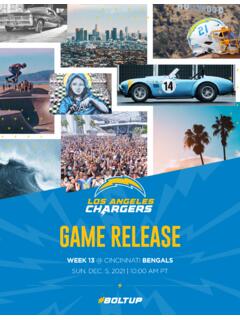 Los Angeles Chargers 2021 Game Release - static.clubs.nfl.com
