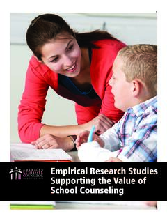 Empirical Research Studies Supporting the Value of School ...