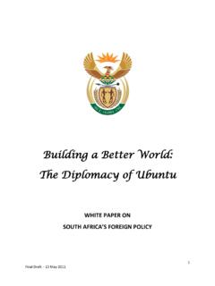 WHITE PAPER ON SOUTH AFRICA’S FOREIGN POLICY - Gov