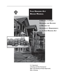 Fair Housing Act Design Manual - HUD USER
