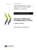 Competitiveness in Tourism Indicators for Measuring