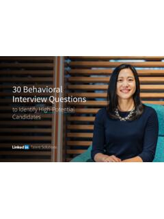30 Behavioral Interview Questions - LinkedIn