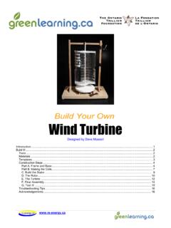 Wind turbine mock-up - re-energy.ca